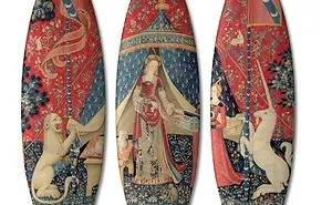 Classic Art Surfboards Triptych By Boom-art
