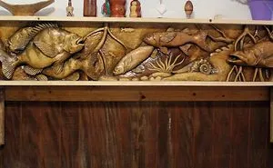 My Hand Carved Fireplace Mantles And Shelves Inspired By My Love Of Marine Life