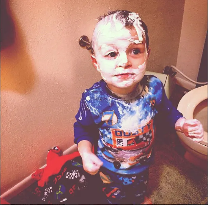 Hi My Name Is Aaron And I Like To Play With Butt Paste!