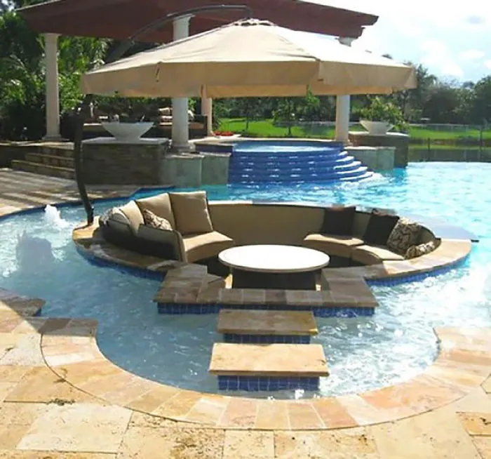Lounge Area Inside Pool