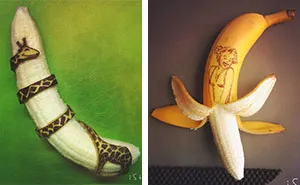 Artist Transforms Bananas Into Works Of Art