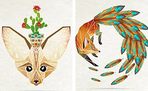 Inspired By Tangram, I Started Creating Geometric Illustrations Of Animals