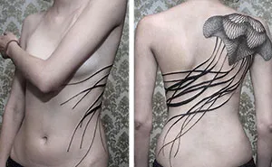 Geometric Line Tattoos By Chaim Machlev Elegantly Flow Across The Human Body