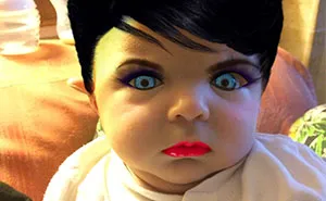 Mom Tries Out A Makeup App On Her 7-Week-Old Son