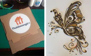 Yulia Brodskaya Turned Our Pizza Box Into A Beautiful Work Of Art