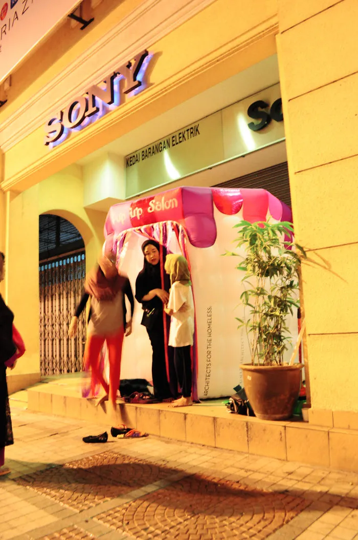 See How Clever Design, An Inflatable And A Motley Crew Of Hairstylists Can Help The Homeless!