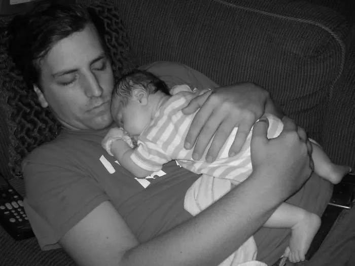 Came Home From Work To An After-bath Nap :)