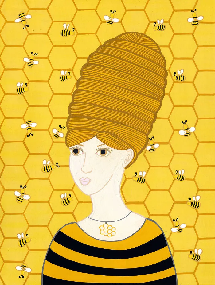 Natural Hair- A Series Of Illustrations Painted About Hair And Nature