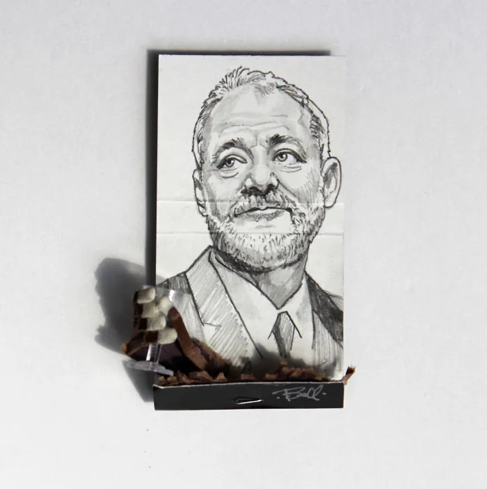 #10 Pop Culture Matchbook Portraits By Mike Bell