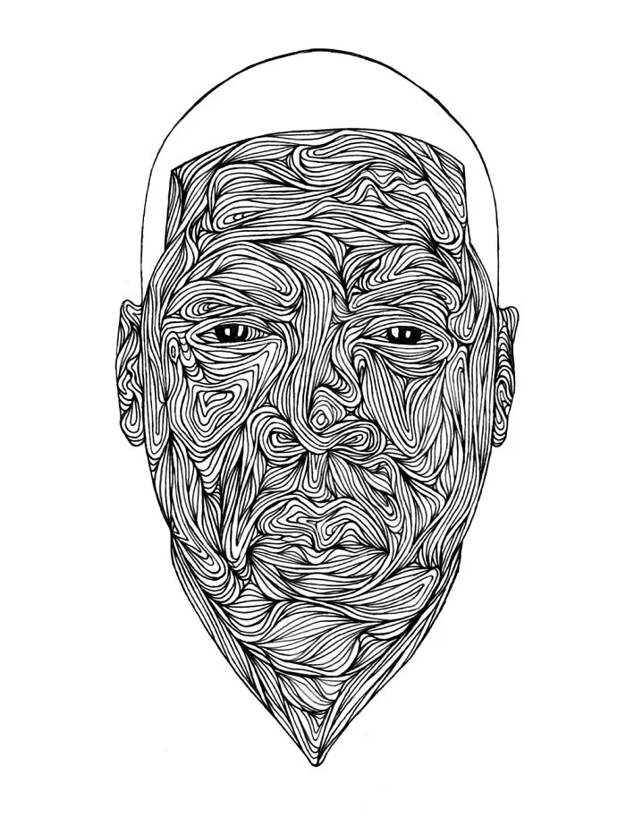 I Draw Portraits With Only Pen And Paper