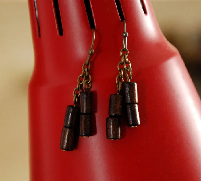 Nunchaku Earrings For Karate Or Kung Fu Girl