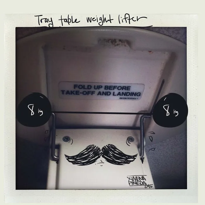 Tray Table The Weight Lifter"