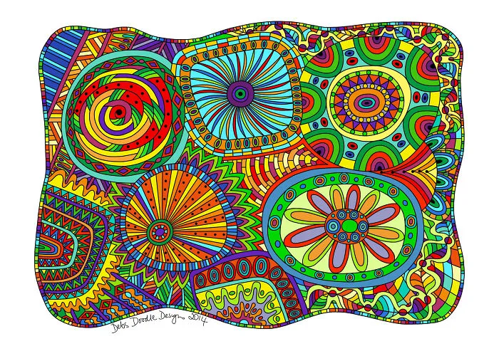 I Draw Doodles & Turn Them Into Wall Art & Usable Art