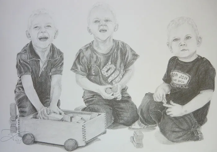 Graphite Drawings With 2b Pencil