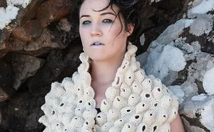 Hand Knitted Pieces With A Watery Theme