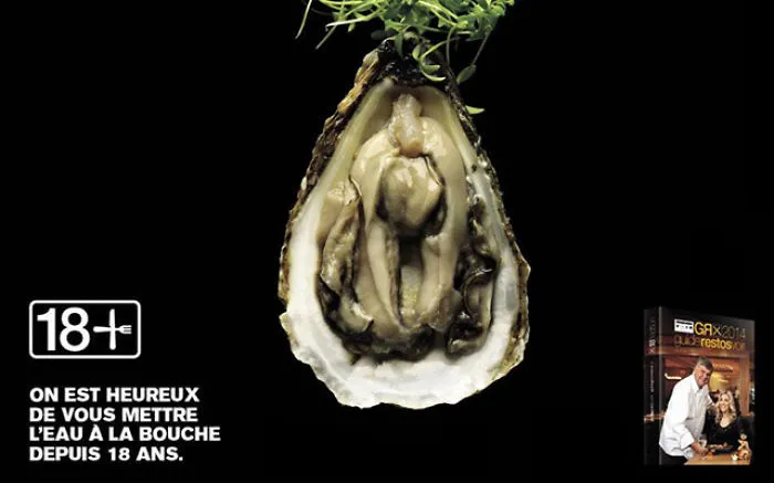 Naughty And Sensual Advertising For A Restaurant Guide