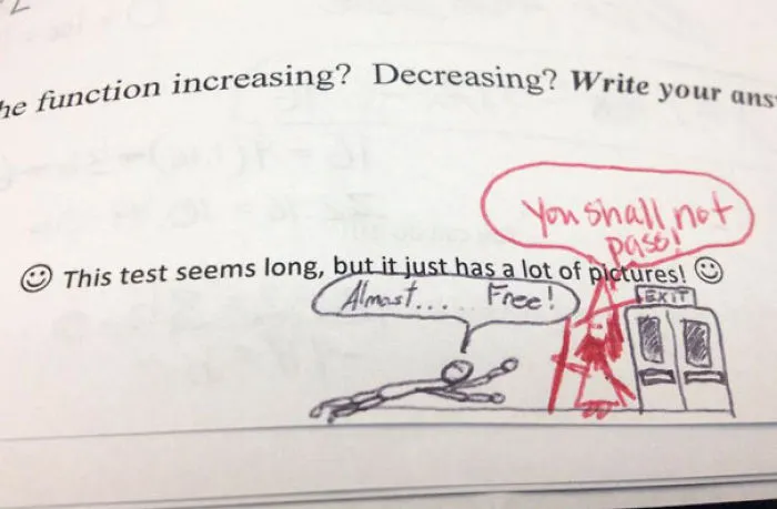 Math Teacher Finishes His Student's Doodle