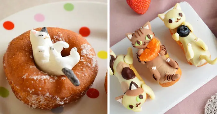 Adorable Cat-Shaped Sweets Inspired By My Cat Apelila