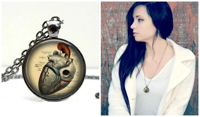 I Made This Anatomical Heart Necklace Out Of Gunmetal