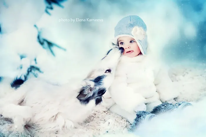 Children And Animals Cuddle In Cute Photoshoots By Russian Photographer Elena Karneeva