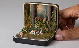 Vintage Ring Boxes Turned Into Detailed Historical Dioramas By Talwst