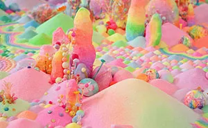 Artist Uses Thousands Of Candies To Turn Rooms Into Sweet Wonderlands