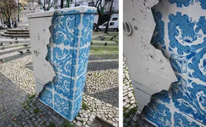 I Create Ceramic Tile Illusions On Electrical Boxes And Buildings To Remind People Of Portuguese History