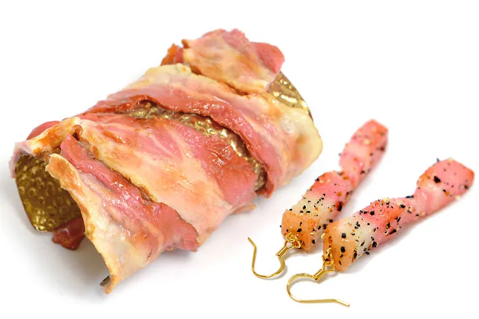 Bacon Bracelet And Earrings
