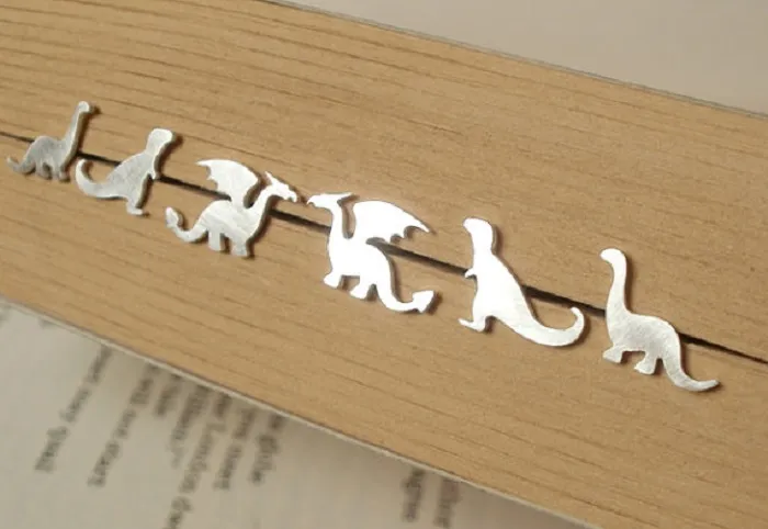 Dinosaur And Dragon Stud Earrings