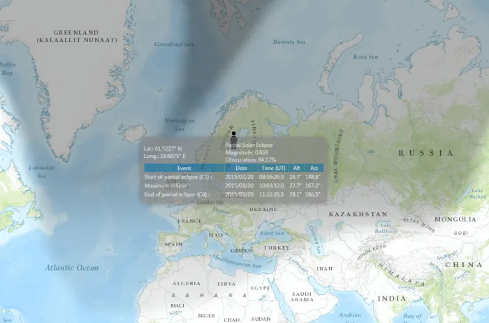 Solar Eclipse: Interactive Map Chasing The Eclipse Trail