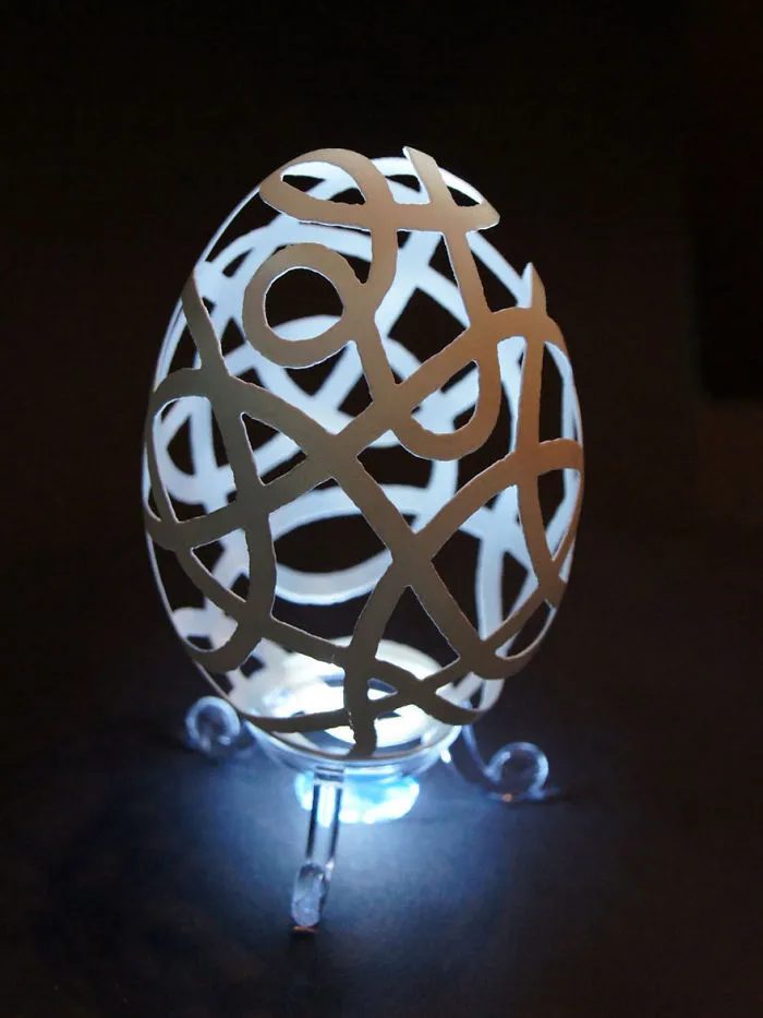 Goose Eggshell Sculpture