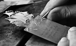 We Hand-Carve Silver Bookmarks Without Any Lasers