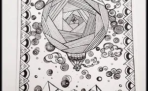 Hot Air Balloon  Doodles