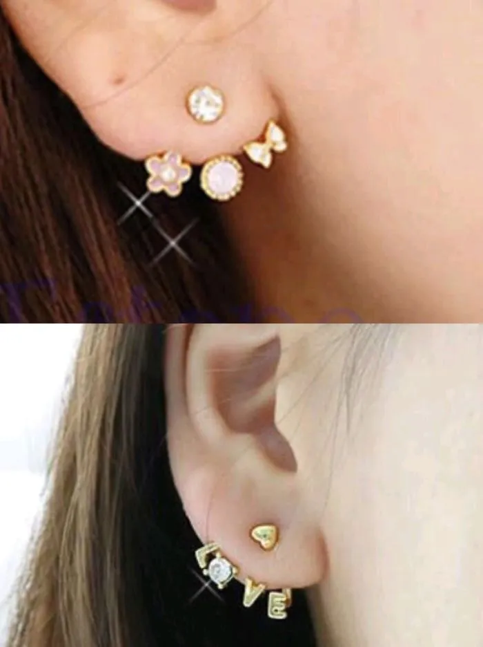 Flower/letter Stud