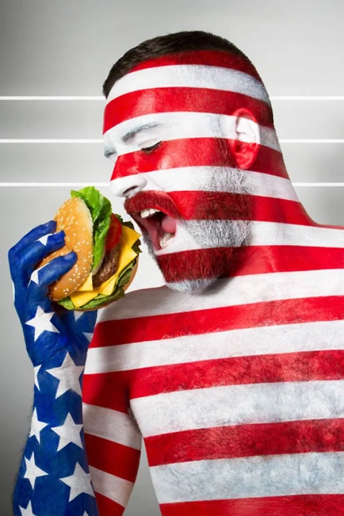 Fat Flag – Body Painting, Flags And Culinary Clichés