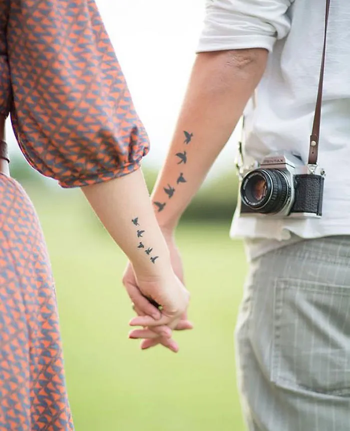 87 Matching Couple Tattoos For Lovers That Will Grow Old Together