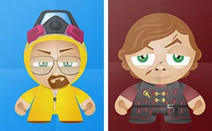 Cartoonish Illustrations Of Pop Culture Icons