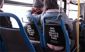 Cheeky Bus Ad Raises Colon Cancer Awareness With Butt-Crack Seats