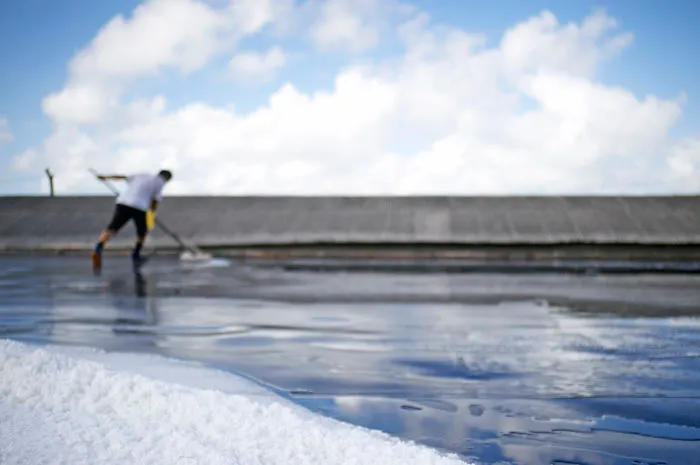 Sea Salt Farming In Docho, South Korea