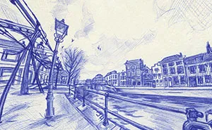 I Draw Panoramic Worlds That Give You A 360 View