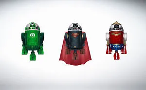 R2-d2 Meets Other Superheroes