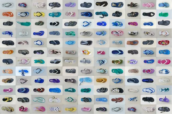 Plastic Sandals Found On Beaches In Raja Ampat