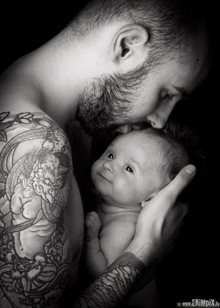 124 Babies And Their Tattooed Parents That Look Absolutely Beautiful Together