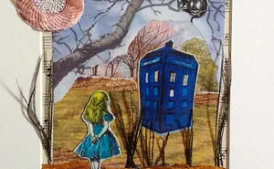 Selection Of My Mixed Media Alice In Wonderland Inspired Work.
