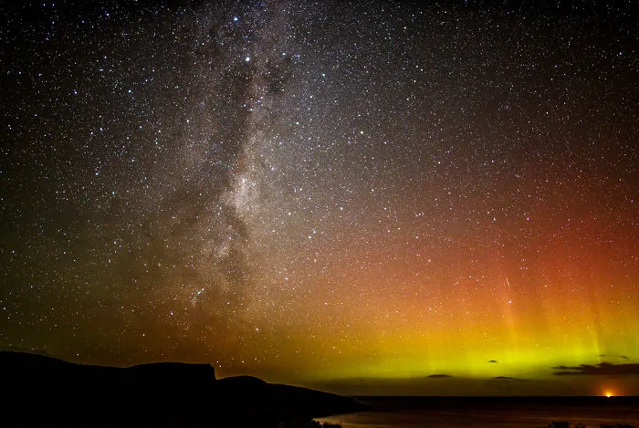 Milky Way And Aurora