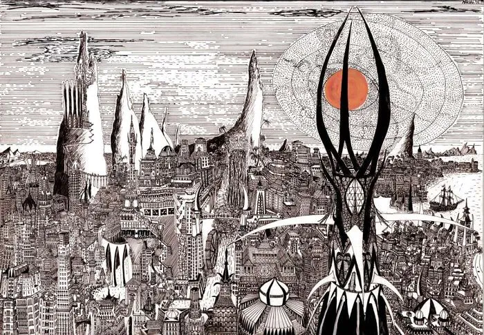I Made This Artwork From The White Tower Of Babaorum.