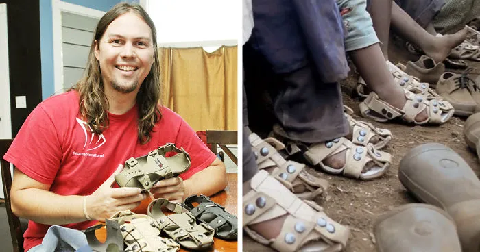 Shoes That Grow: Guy Invents Sandals That'll Grow 5 Sizes In 5 Years To Help Millions Of Poor Children