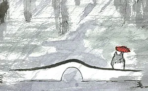 Childhood Companions In Chinese Ink Paintings
