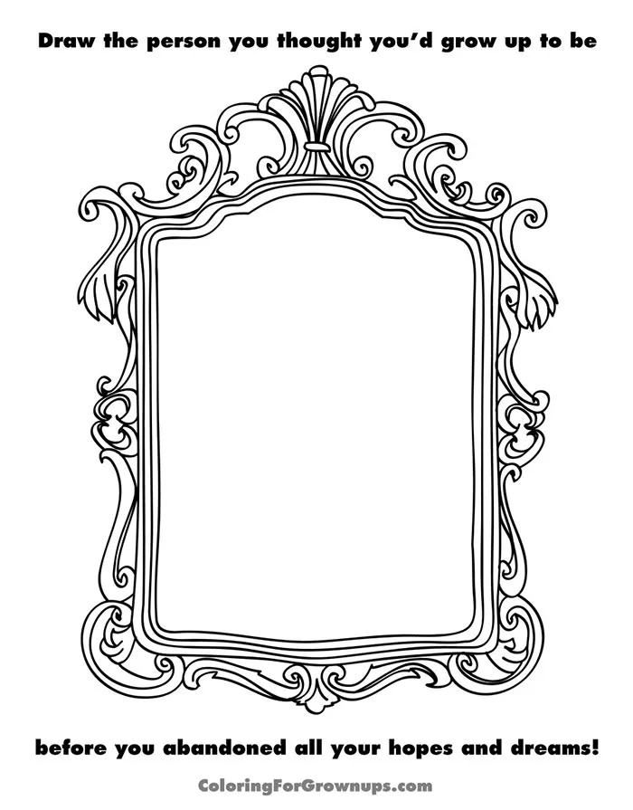 Coloring Book For Grown-Ups That Mocks Adult Life (II)