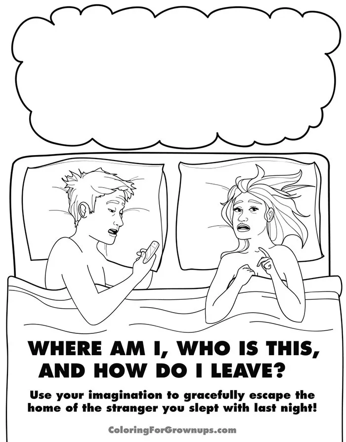 Coloring Book For Grown-Ups That Mocks Adult Life (II)